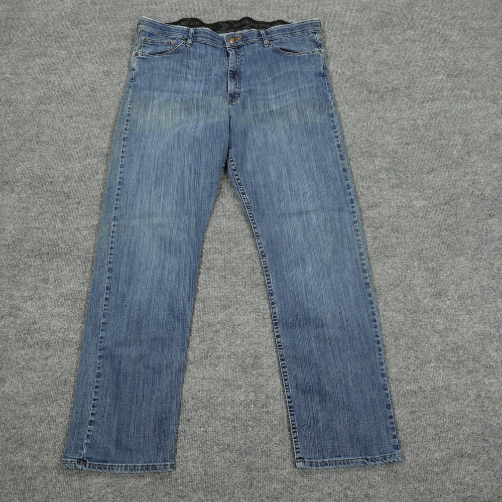 Wrangler Jeans Mens‎ 38x32 Blue Authentics Straight Leg Stretch Denim ZM3CSCN